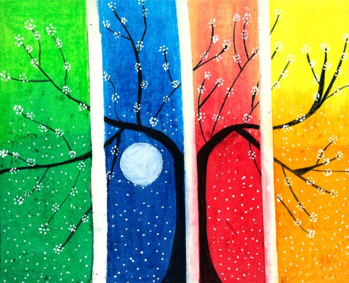 Colorful tree of life